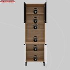 Paneleiro | 2 Portas Vidro Fumê Firenze Amendola Touch/branco